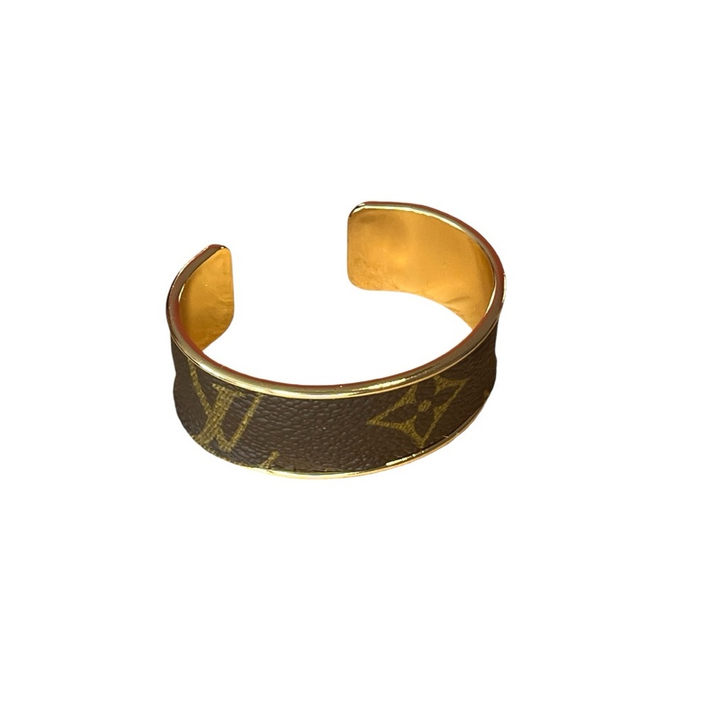 Louis Vuitton Monogram Gold Cuff Costume Jewelry - Picture 6 of 6